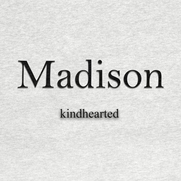 Madison Name meaning by Demonic cute cat